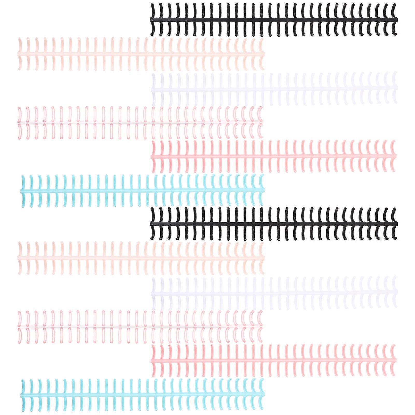 Notebook Binding Coils Plastic Spiral Binding Spines for Office Use 12Pcs Set