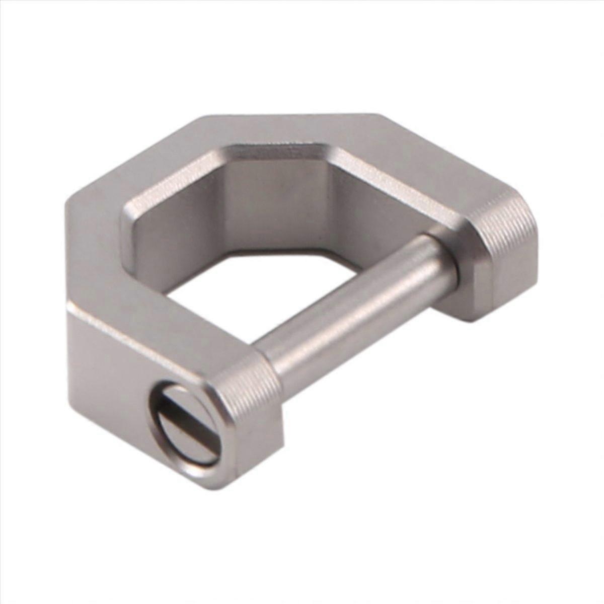 D-Type Multifunctional Mini Full Titanium Buckle Key Ring Buckle -S