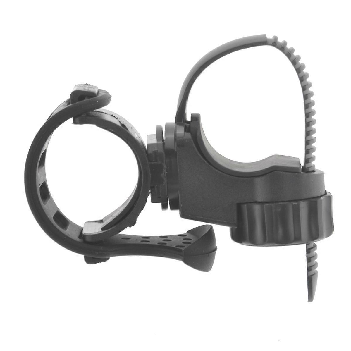 Bike Flashlight Clamp Holder for Secure Quick Release Mount Black