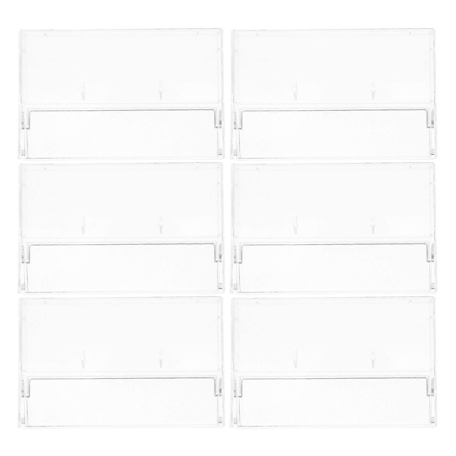 Cassette Tape Case Holder for 12Pcs Transparent Plastic Storage Boxes