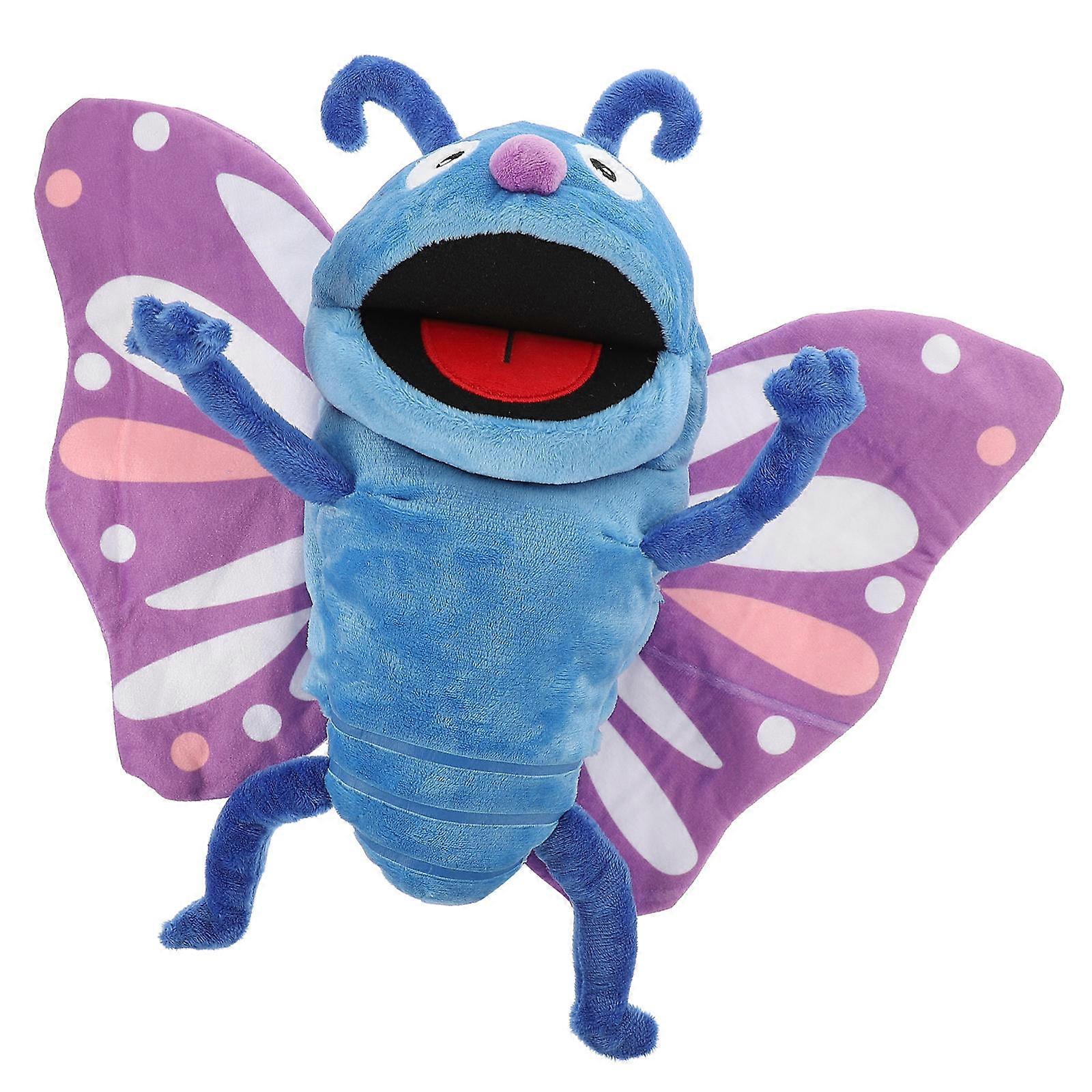 Interactive Butterfly Hand Puppet Plush Stuffed Puppet Toy