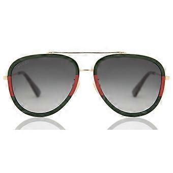 Gucci GG0062S 003 Full Rim Red Women Pilot Sunglasses UV3 Original