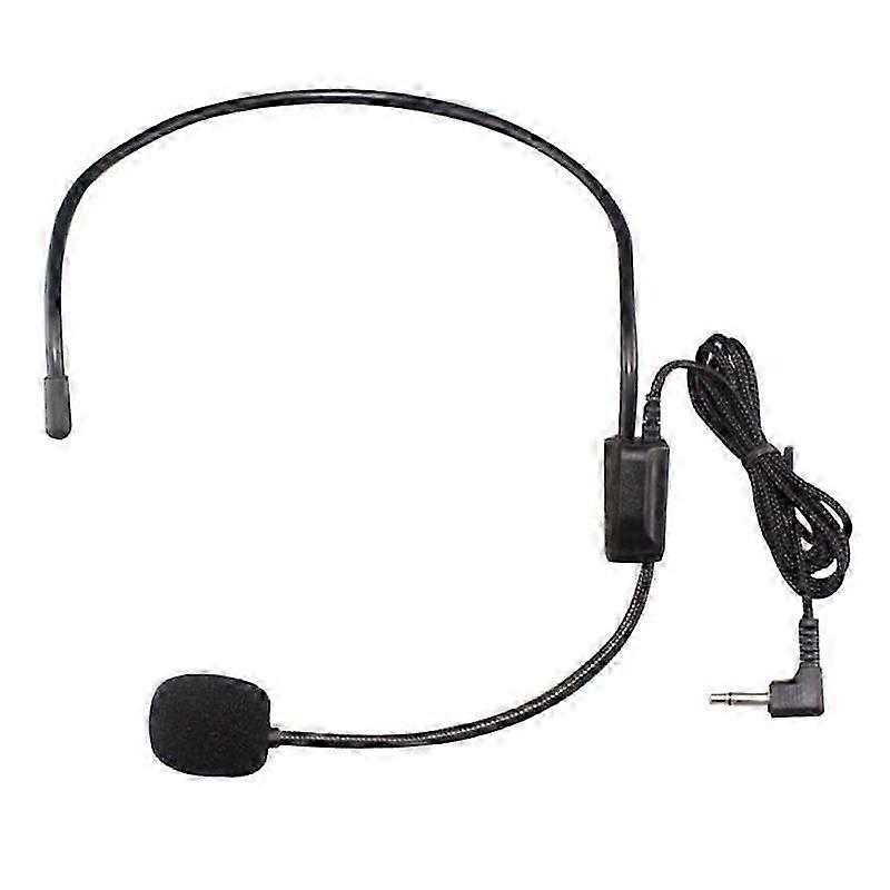 3.5mm Wired Headset Microphone Headworn Mic For Voice-