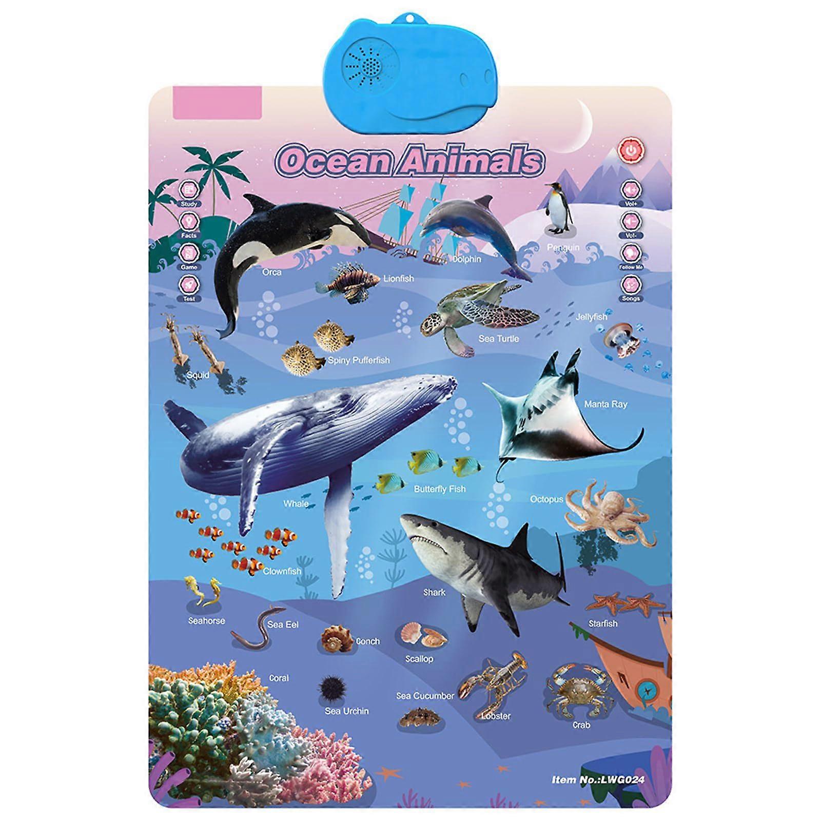 Interactive Learning Wall Chart for Kids with TouchResponsive English and Clear Audio Feedback