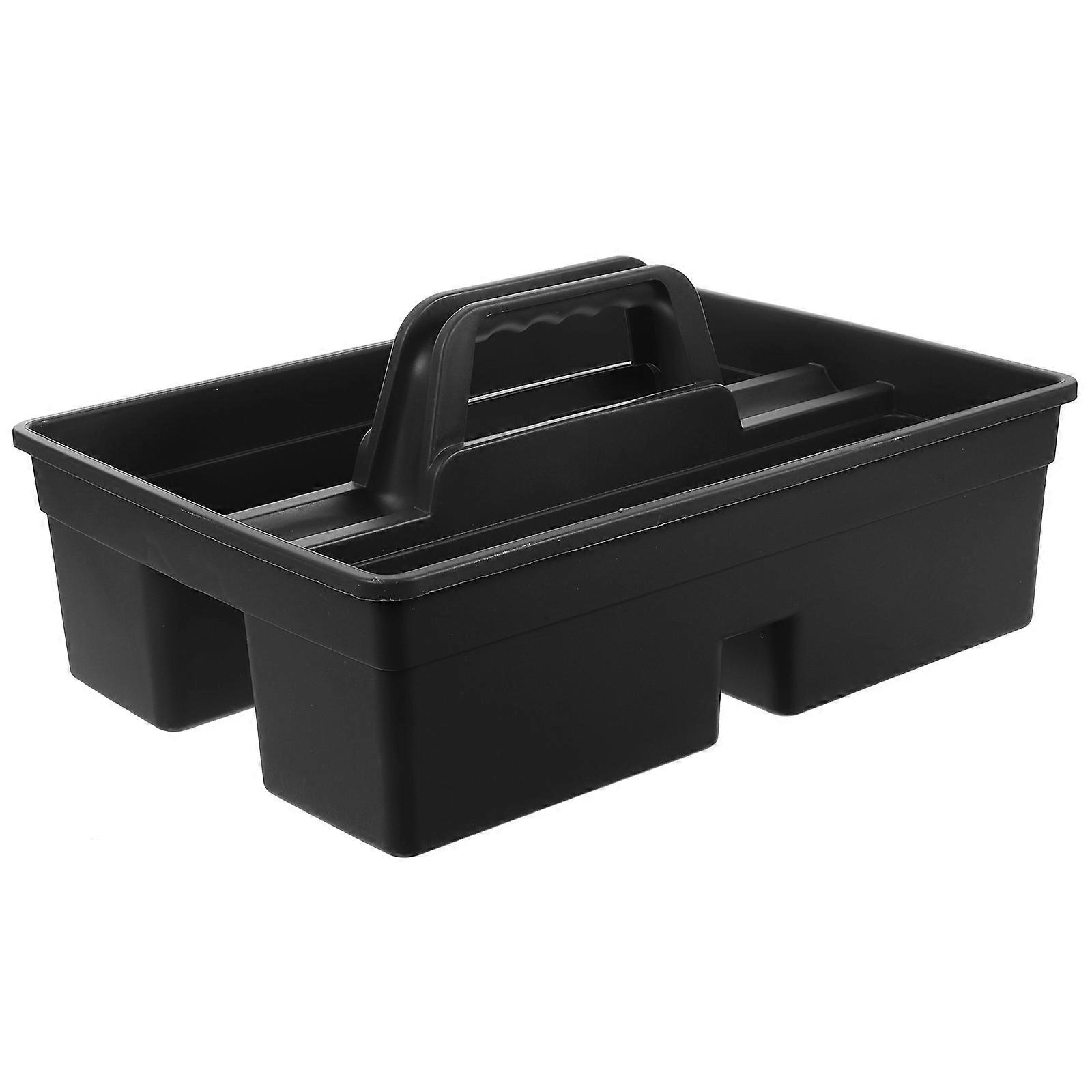 1 Pc 3-Compartment Plastic Cleaning Tool Basket Cleaning Tool 3-Compartment