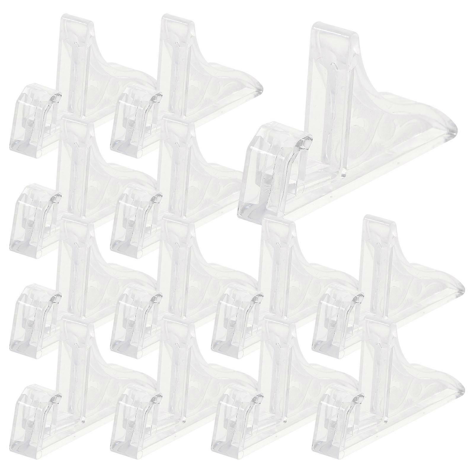 Photo Frame Display Stand Transparent Base for Certificates 32Pcs Set