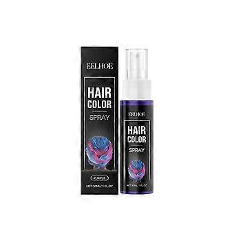 Eelhoe Purple Temporary Hair Spray Uniform Brightening Natural Color Charm Moisturizing Hair Spray