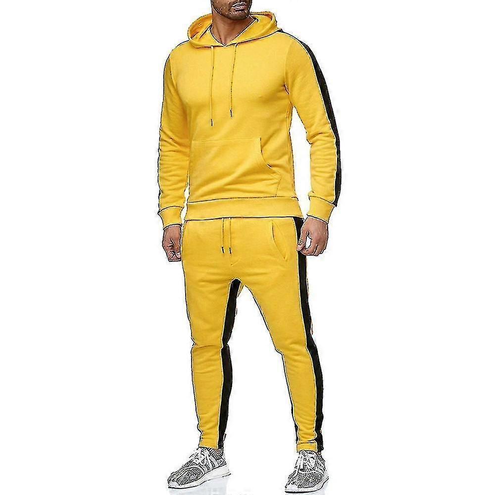 Men's Two-Piece Athletic Jogging Tracksuit Set