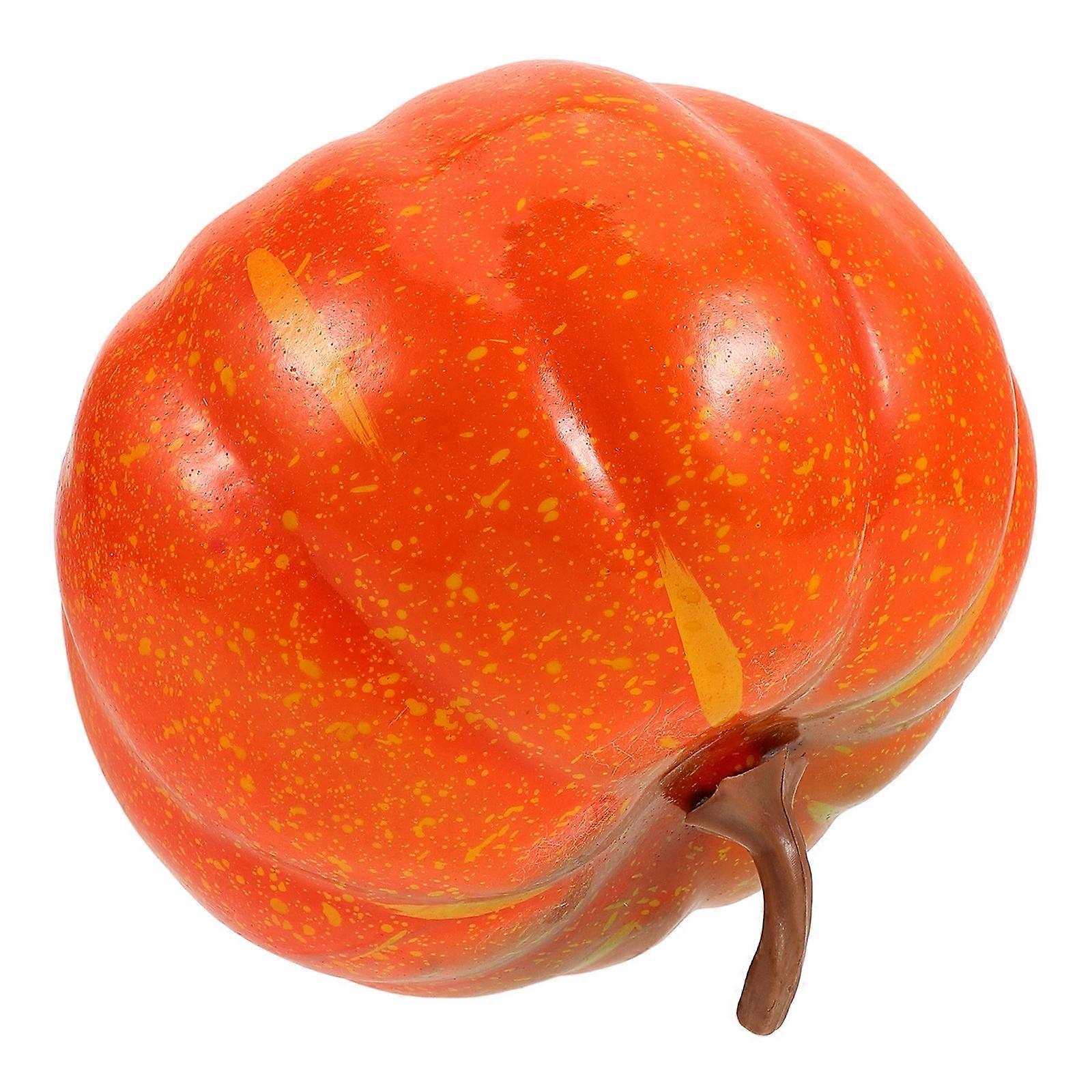 Simulation Pumpkin Foam Model for Decoration Bright Orange Fall Table Centerpiece