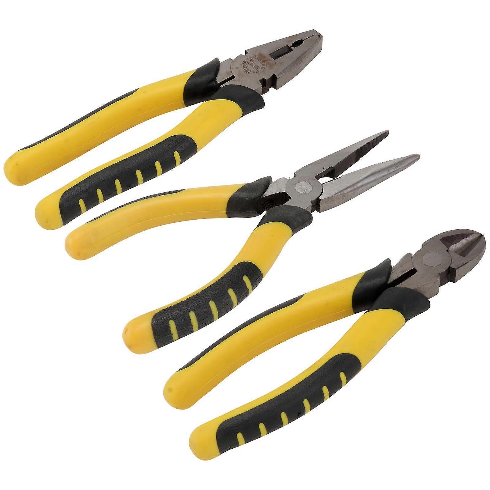 Wire Stripping Hand Tool Electrician Tool with Wire Cutting Function 3Pcs Set