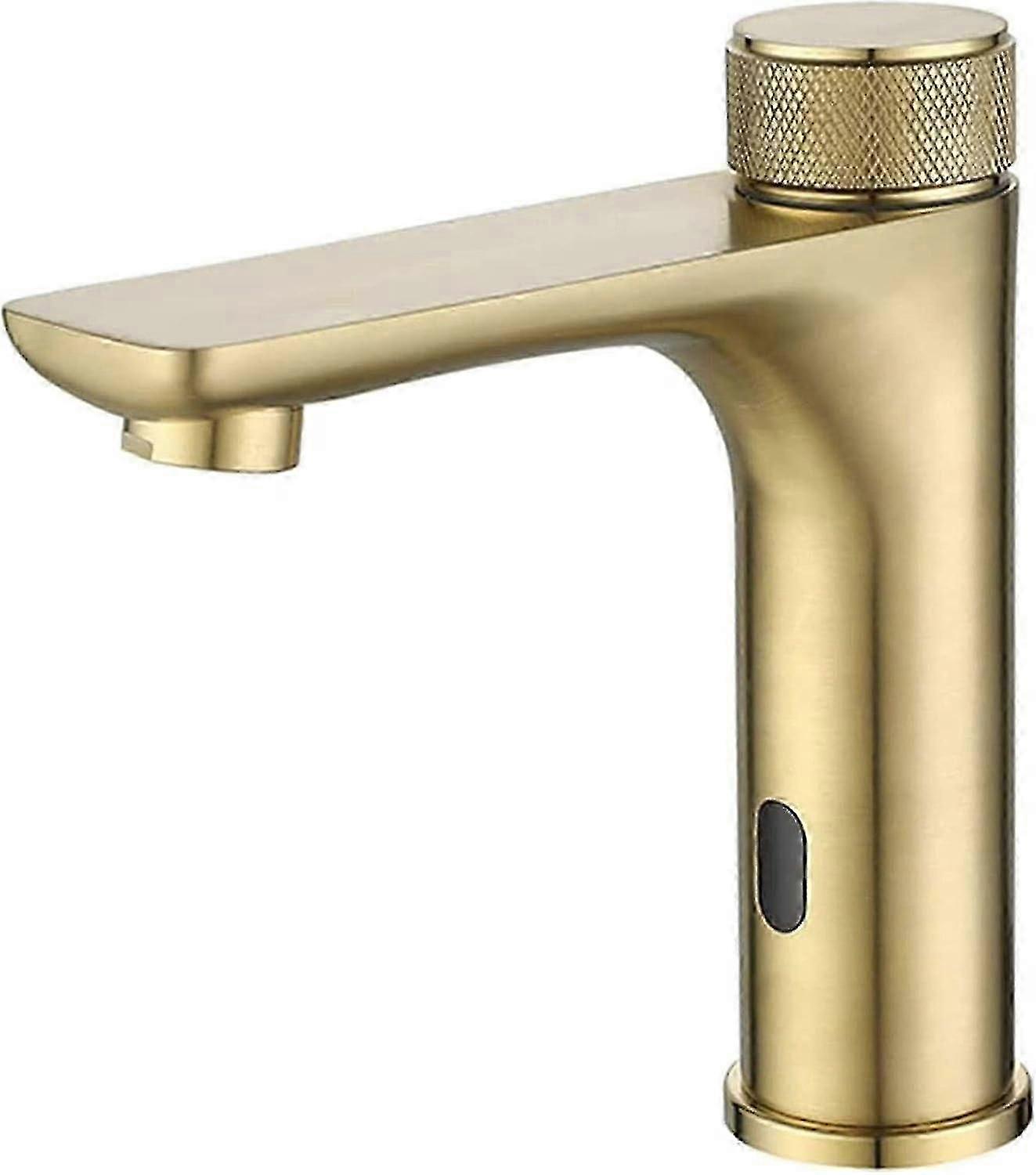 Bathroom Sensor Faucet Black Infrared Automatic Control 1/2 Inch Interface