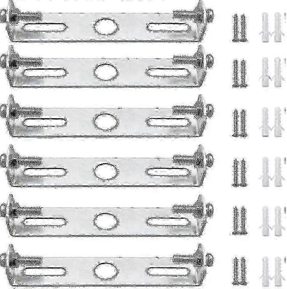 Ceiling Light Fixture Bracket, 6 Pack 95mm Ceiling Light Panel Mounting Bracket with Screws & Plugs