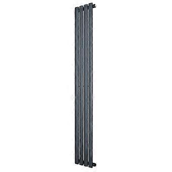 Oval Single Column Radiator 1600 x 240mm Modern Designer Single Panel Central Heating Heater Matt
