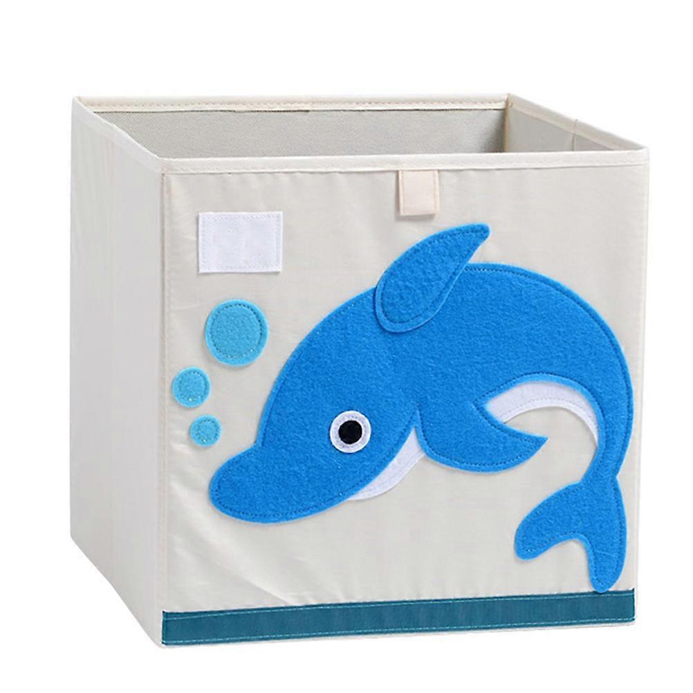 Clothes Storage Box Foldable for Storage Cartoon Patterned Durable Cube