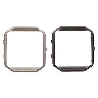 2pcs relógio metal frames aço inoxidável frame frame quadro de proteção substituindo quadro compatível para fitbit blaze