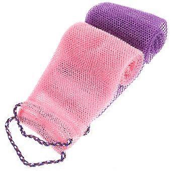 2pcs African Net Bath Towel African Body Exfoliating Net African Net Bath Exfoliating Scrubber