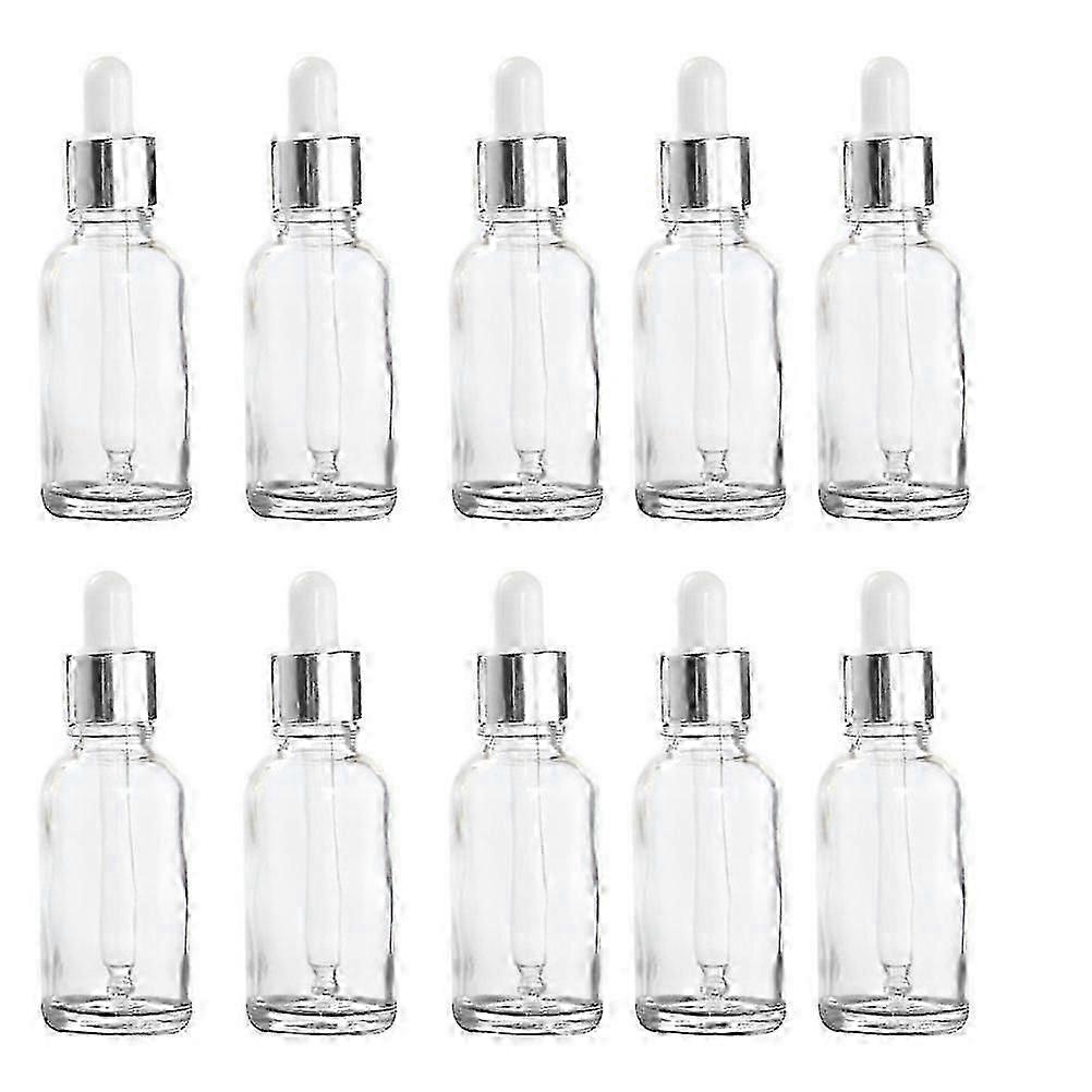 10 Pcs Refillable Essential Oil Dropper Bottles Empty Storage Containers