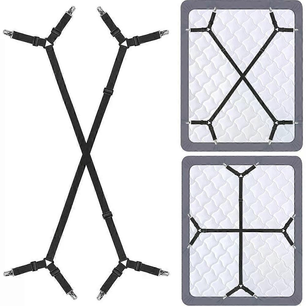 2 Pcs Adjustable Fitted Bed Sheet Clip Fastener