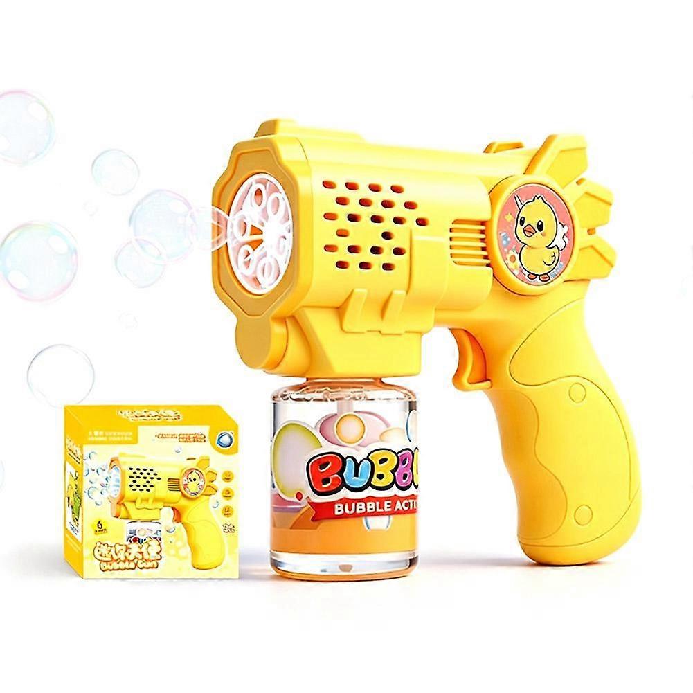 Electric Bubble Gun - Automatic Bubble Machine with Lights for Kids