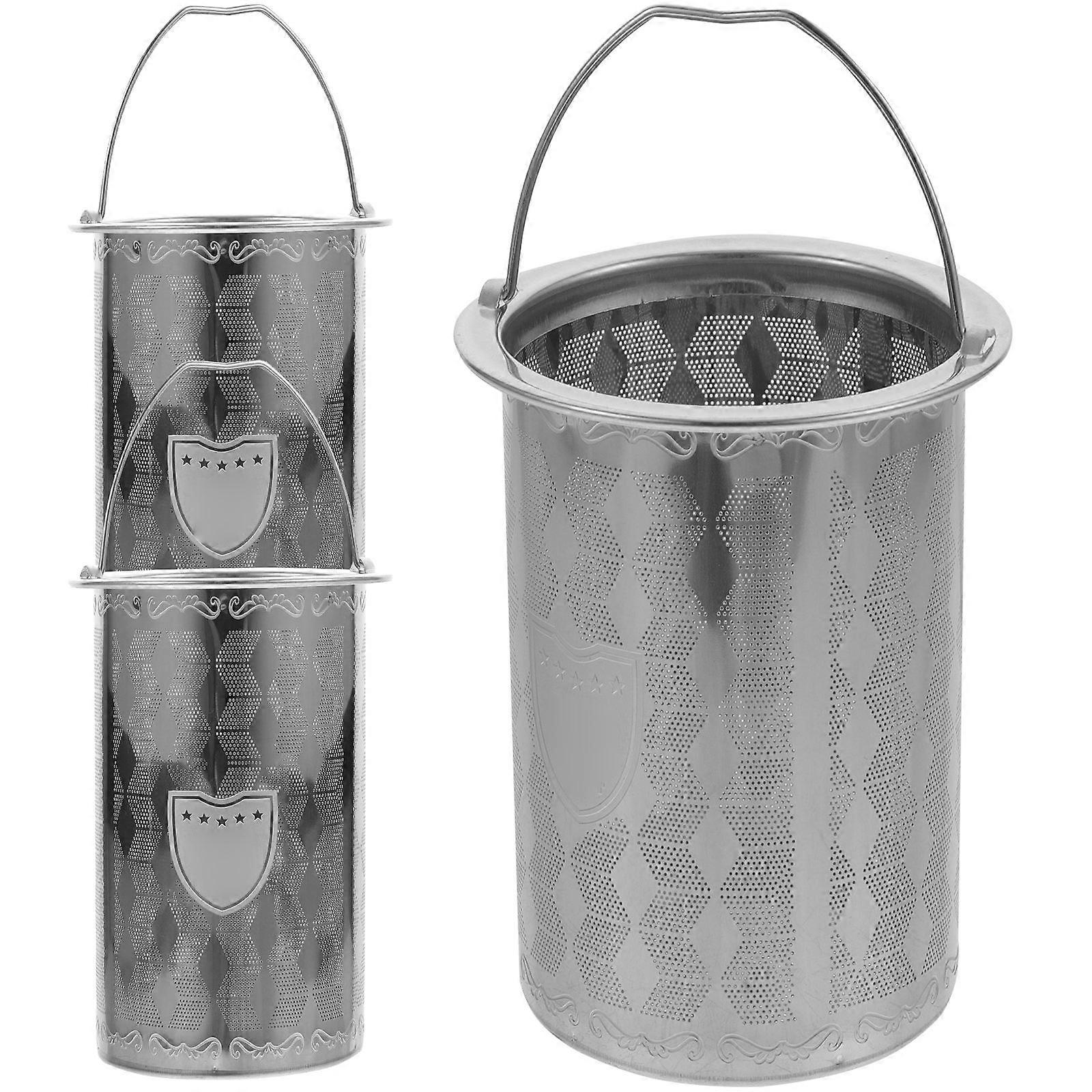 3Pcs Stainless Tea Strainer Insert Tea Infuser Tea Pot Accessories Tea Filter Mesh
