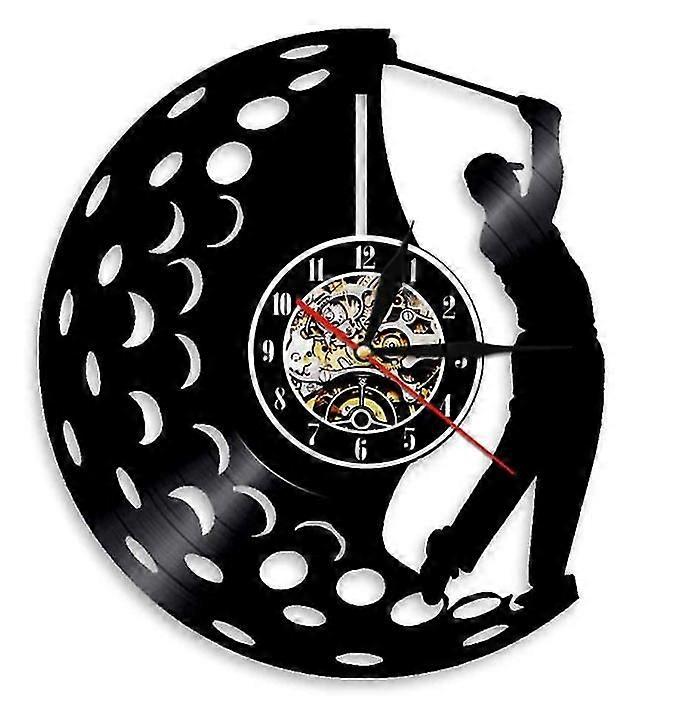 Horloge murale de disque vinyle de golf