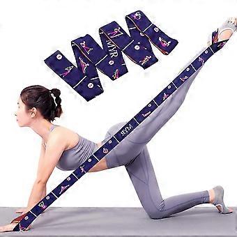 Loop Latin Exercise Bands Tension Pilates Yoga Elastic Stretching Resistance Bands Fitness Dance Training Bands for Gymnastics Workout (Dark purple)