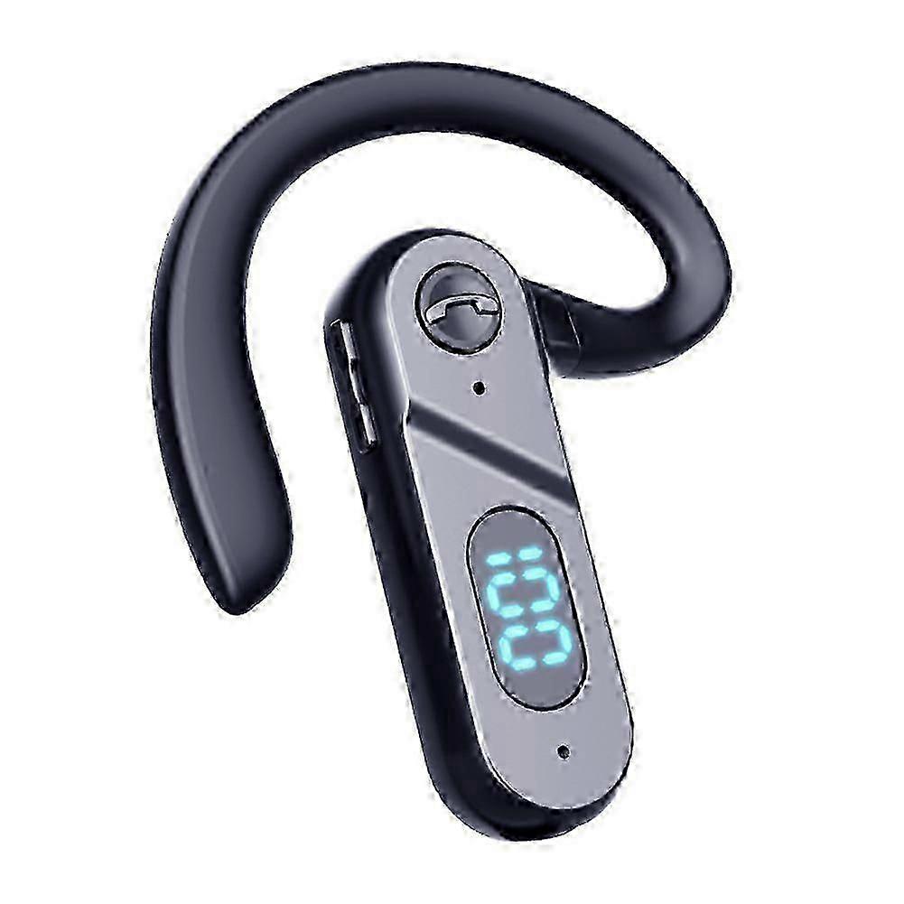 Bone Conduction Bluetooth Wireless Headset with Digital Display for Single-Ear Use 26-27