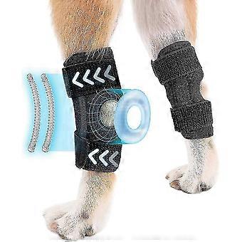 Dog Hind Leg Brace: Hock Ankle Support For Torn Acl Ccl, Canine Rear Leg Joint Compression Wrap - Injury Protection, Arthritis Relief, Wound Care-Good