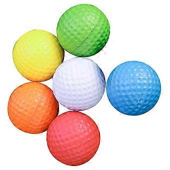 Golfballs Practice Balls for Indoor Training 6Pcs Flexible PU Balls Assorted