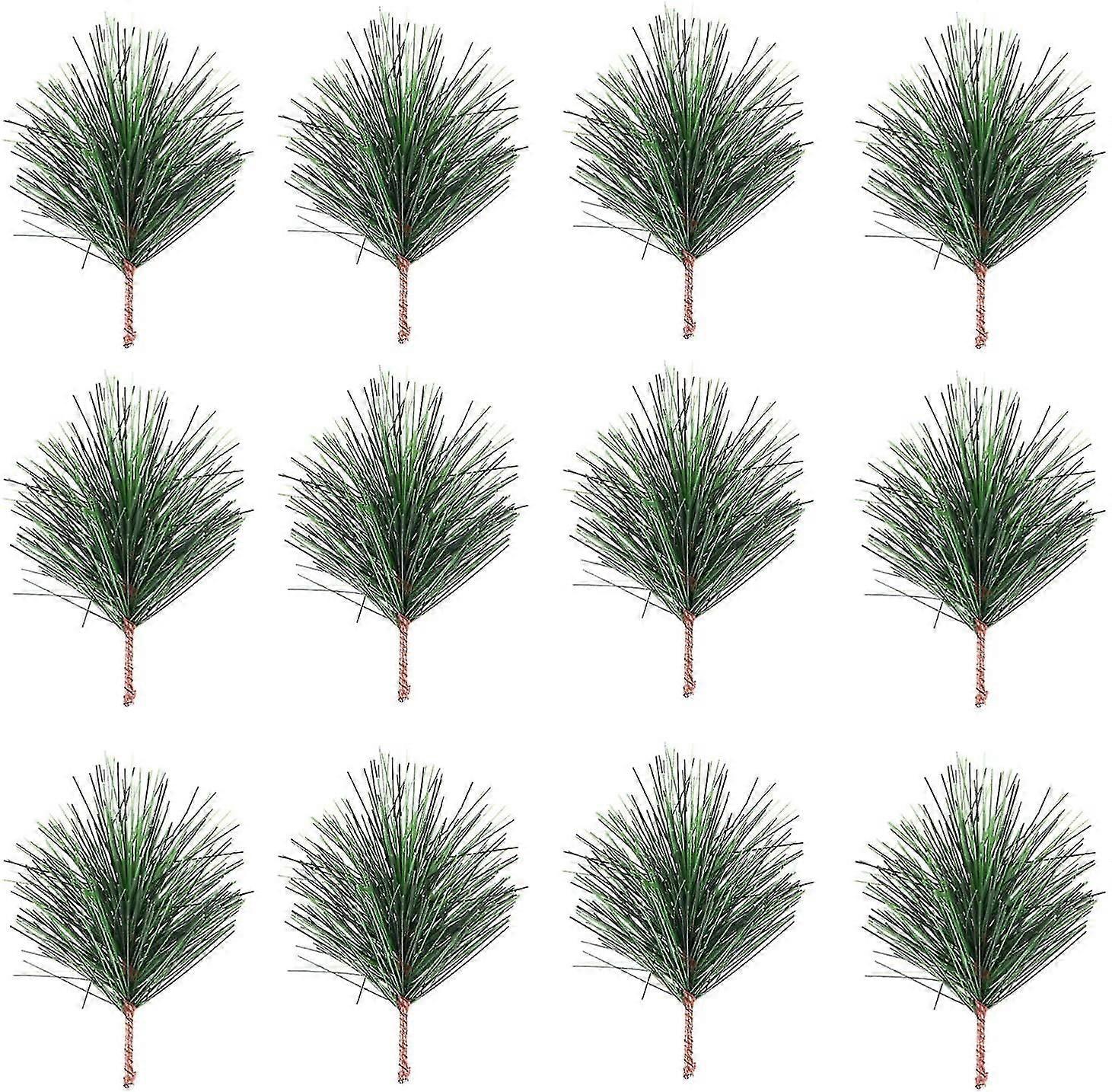 Artificial Green Pine Needles Branches Small Pine Twigs Stems
