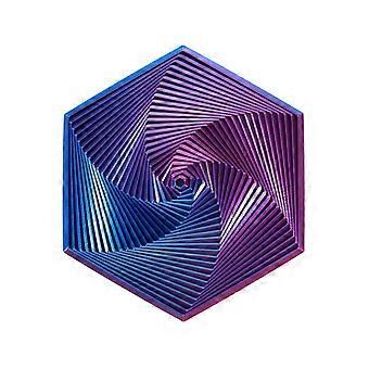 fraktal fidget sekskant geometrisk design visuel illusion fingerspids legetøj bærbar angst lindring sensorisk legetøj til hjemmekontor