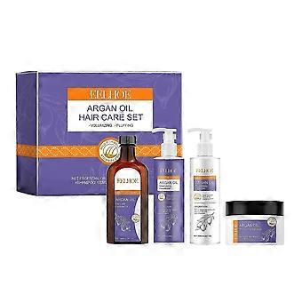 Conjunto Fofo e Volumizador de Óleo de Argan EELHOE Nutre o cabelo e o torna macio e fofo
