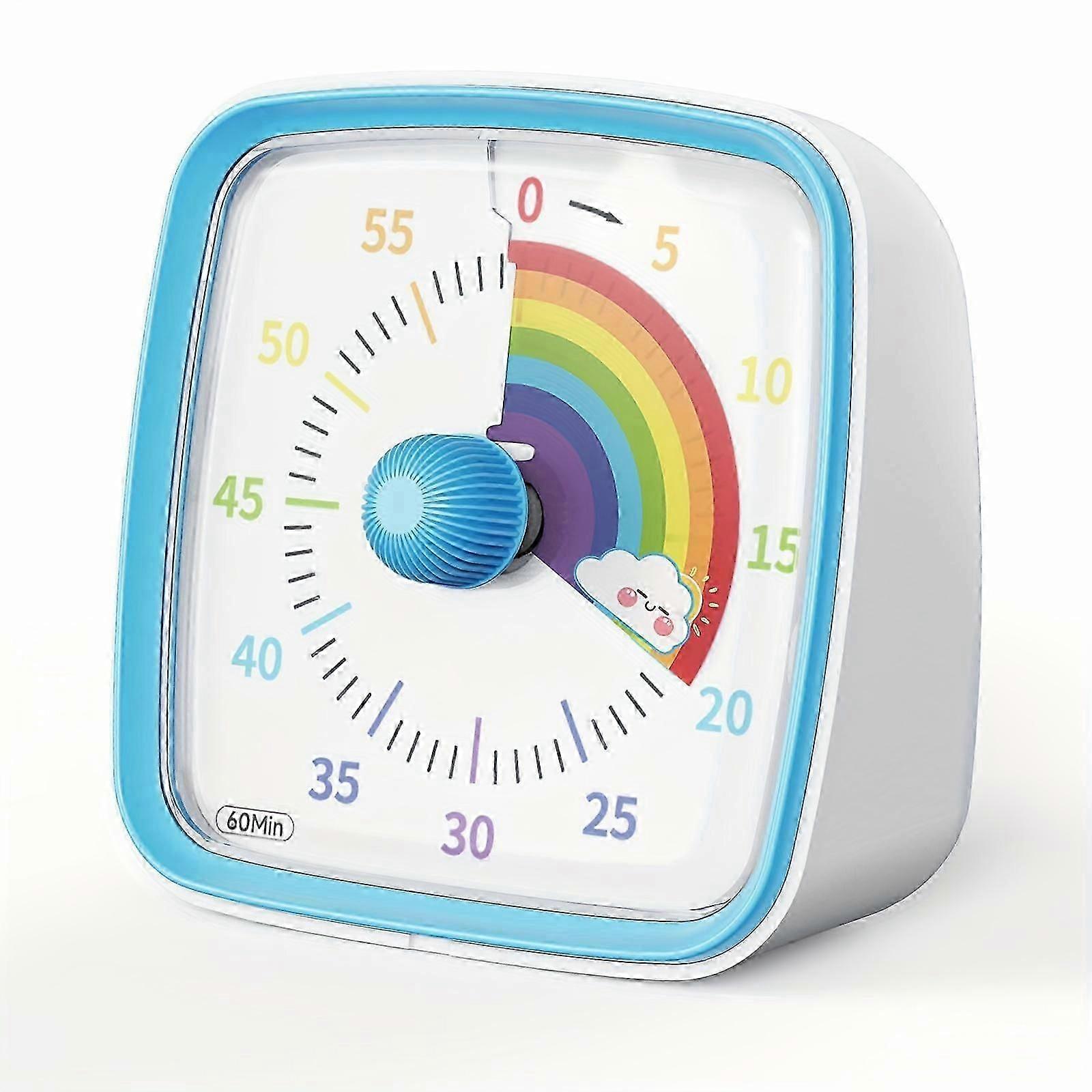 Visual Timer with Night Light, 60-Minute Countdown Timer for Kids and Adults, Silent Classroom Timer [MI]