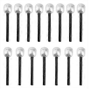 15 Pack Toy Microphone Stage Mic Silver Glitter Microphone compatible withCosplay Stage Play Rock Star Prop Kar