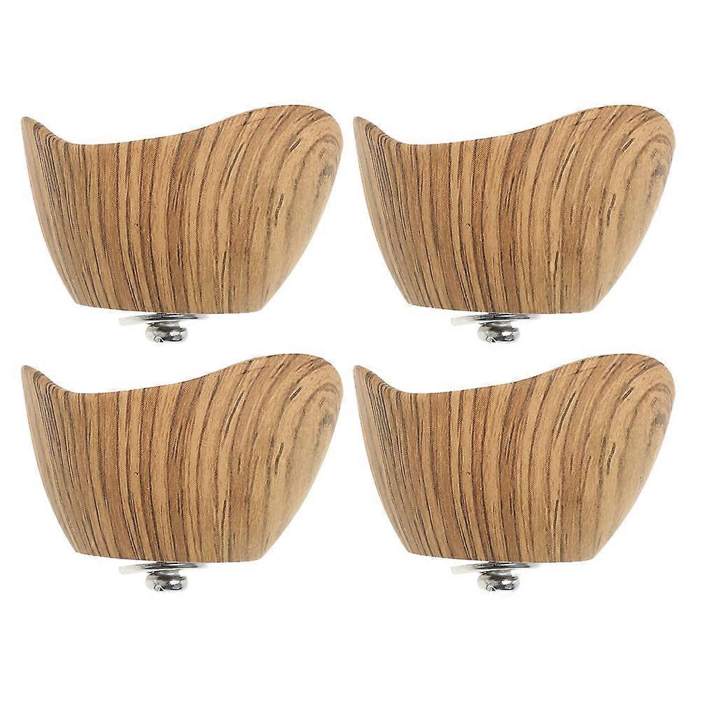 Lid Knobs Pot Lid Replacement Heat Resistant Wood Pattern 8Pcs Set