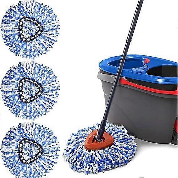 3Pack O-Cedar RinseClean Spin Mops - Effortless Wringing and Cleaning