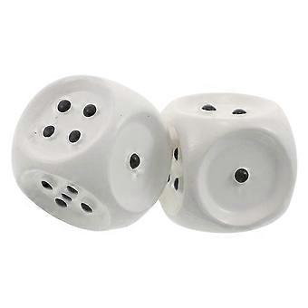 2pcs Raised Dot Game Dice: 2cm/0.8Inch Small Gaming Plastic Dice - Braille Accessible Cube Aid for Blind Tabletop Players & Low Vision Gamers