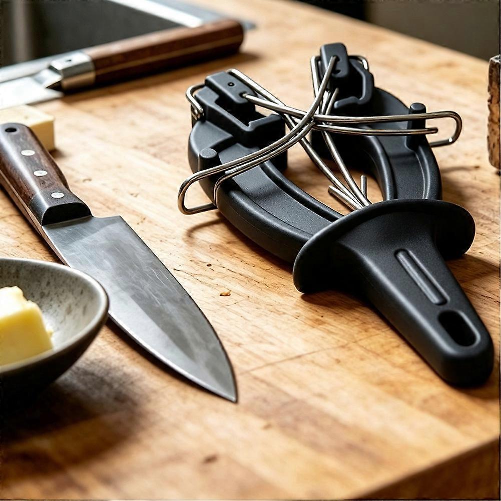 Multifunctional Knife Sharpener Tool with Bracket Professional Maintenance Sharpener Without Damaging for Kitchen Knives