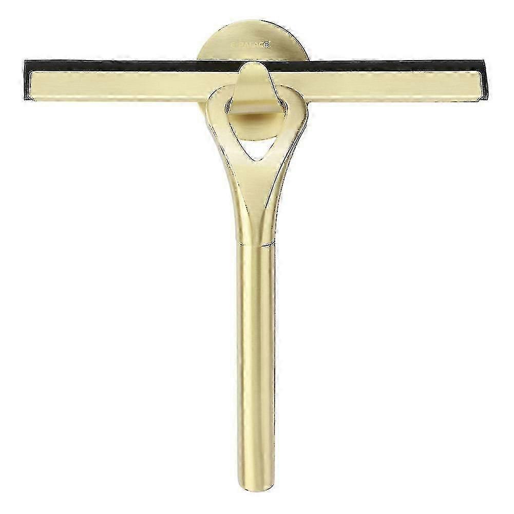 Shower Window Squeegee Stainless Steel with Wall Bracket No Drilling Required