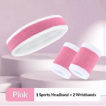 Set composto da fascia da polso da tennis, supporto per polso sportivo anti-sudore e foulard per capelli.