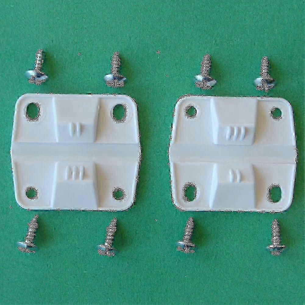 Replacement Hinges and Screws for Coolers - 2 Hinges 8 Screws Plastic Set