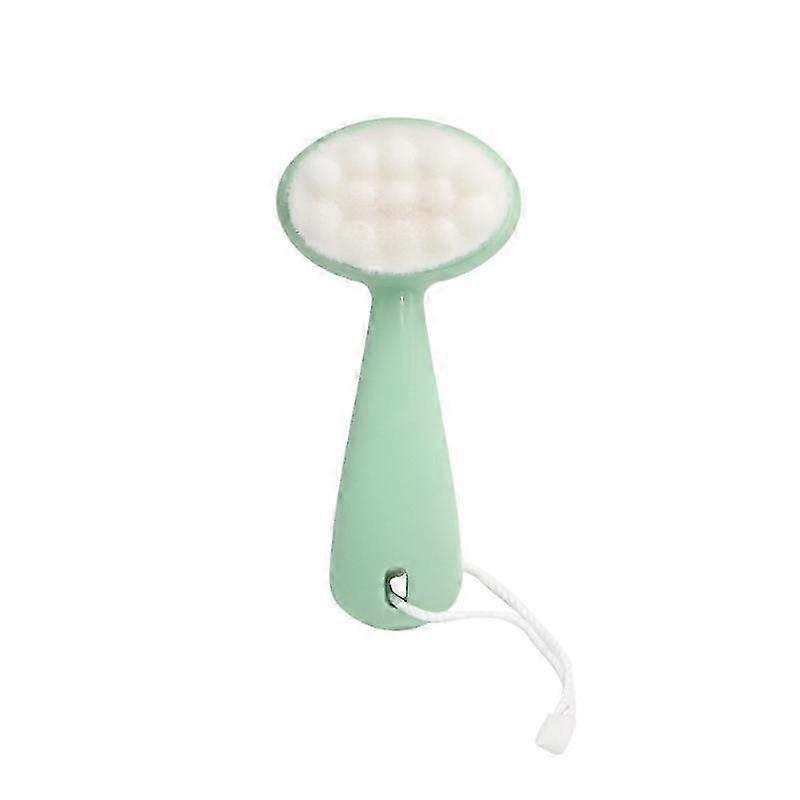 Long-Handle Soft Bristle Face Cleansing Brush