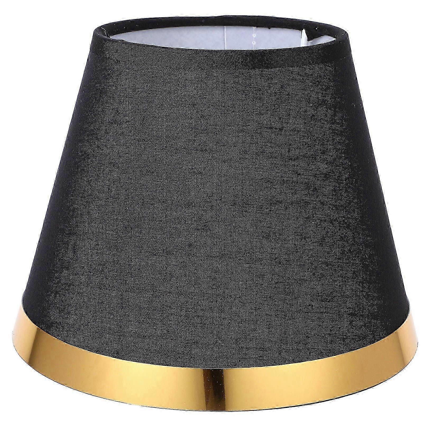 Black Replacement Lampshade Cloth for Table Lamp Soft Diffuse Light