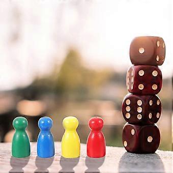 Komponenten, Tabellenmarkierungen, Schachbrettspiel aus Holz, 40-teiliges Zubehör, Puzzlespielzeug, Puppe, Lernspielzeug für Kinder