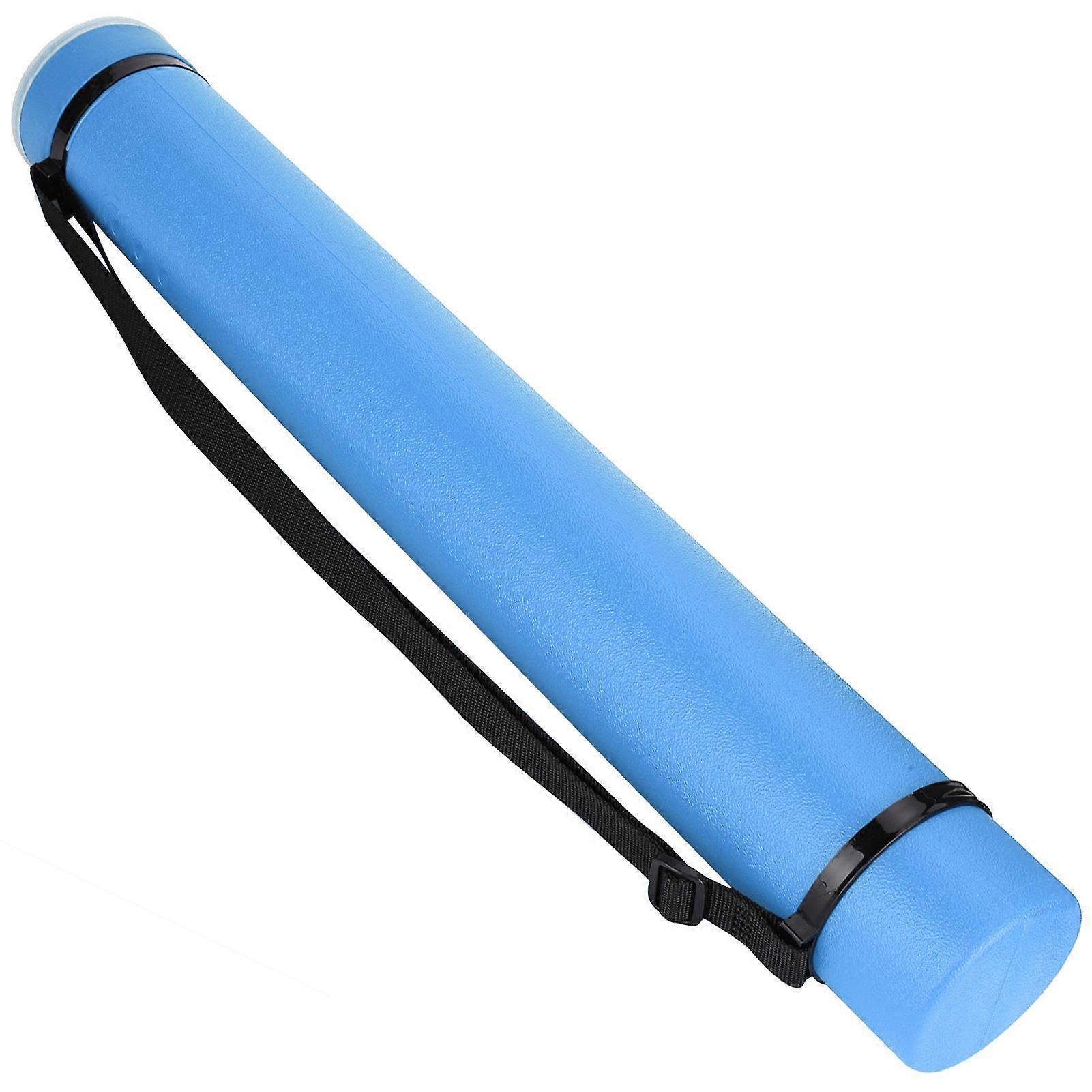 Drawing Storage Tube Extendable Thickened Telescopic Collection Poster Drafting CaseBlue