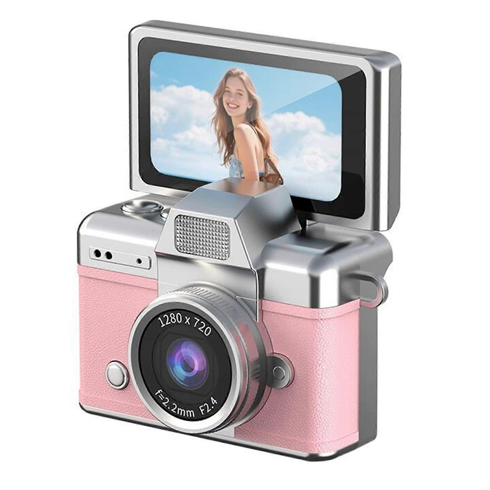 Mini Camera Portable Digital Point-Shoot Camera | Internal Memory | Keychain Clip, Gift for Kids