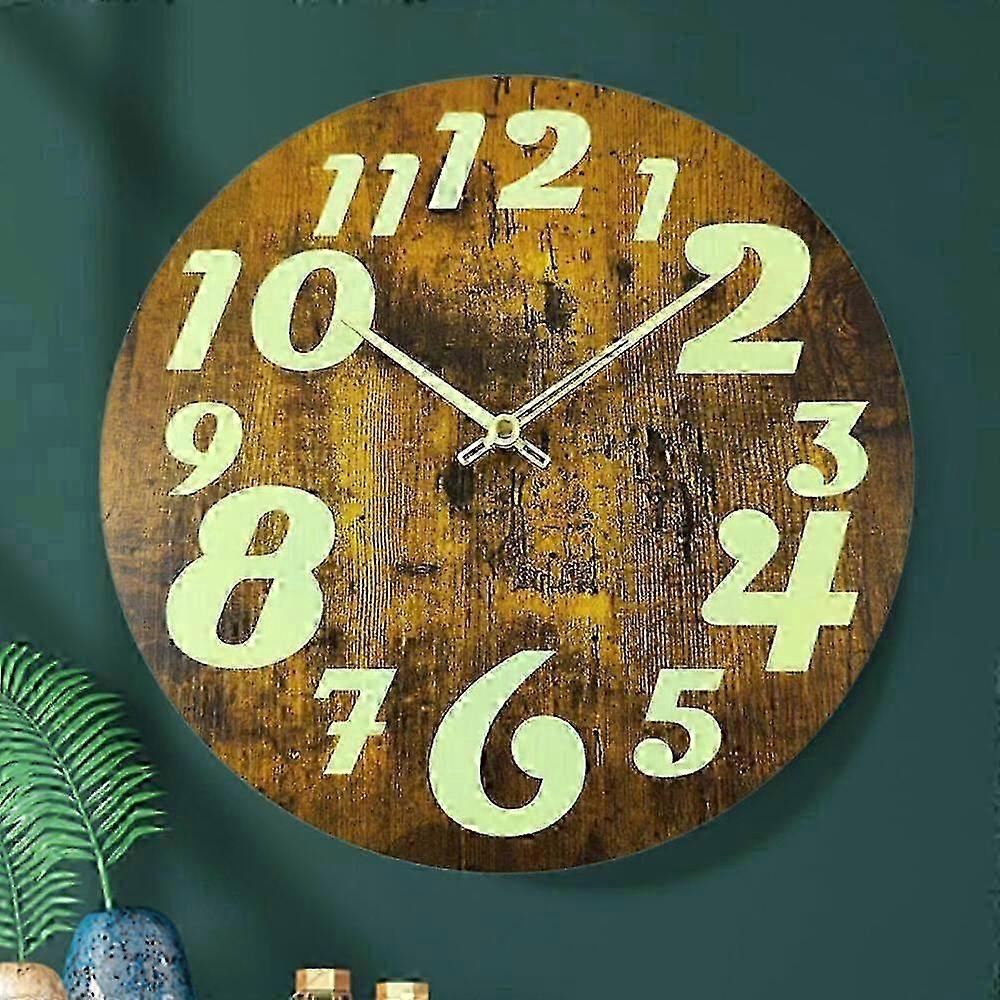12 Inch Wooden Wall Clock