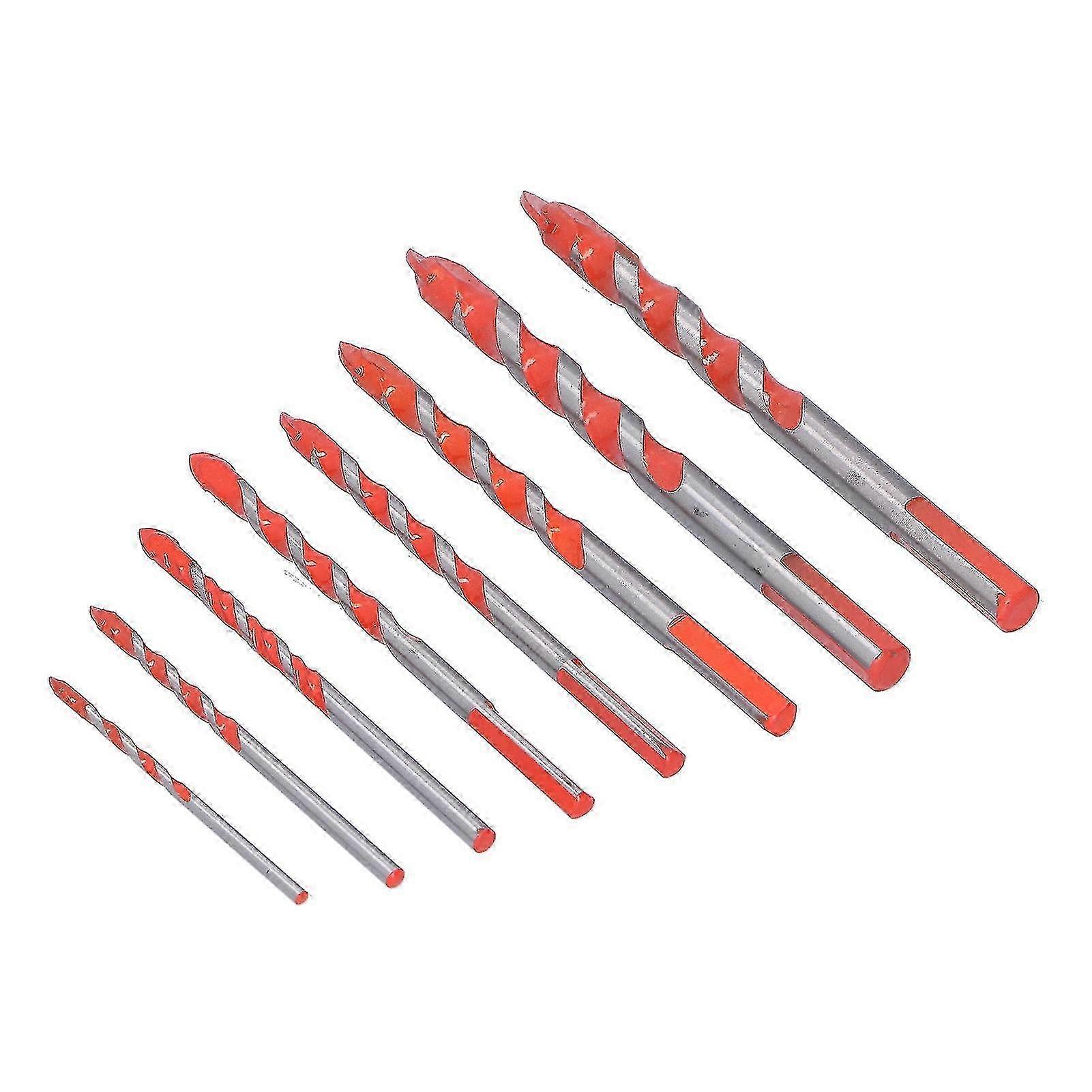 Drill Bit Set Multi Purpose Bits Accessory compatible with Ceramic Tile Concrete Glass Drilling(8Pcs )-YM