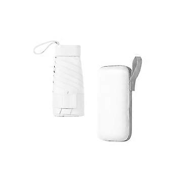Compact Travel Umbrella with Windproof Metal Frame, Lightweight Foldable Design for Rain and Sun (B)