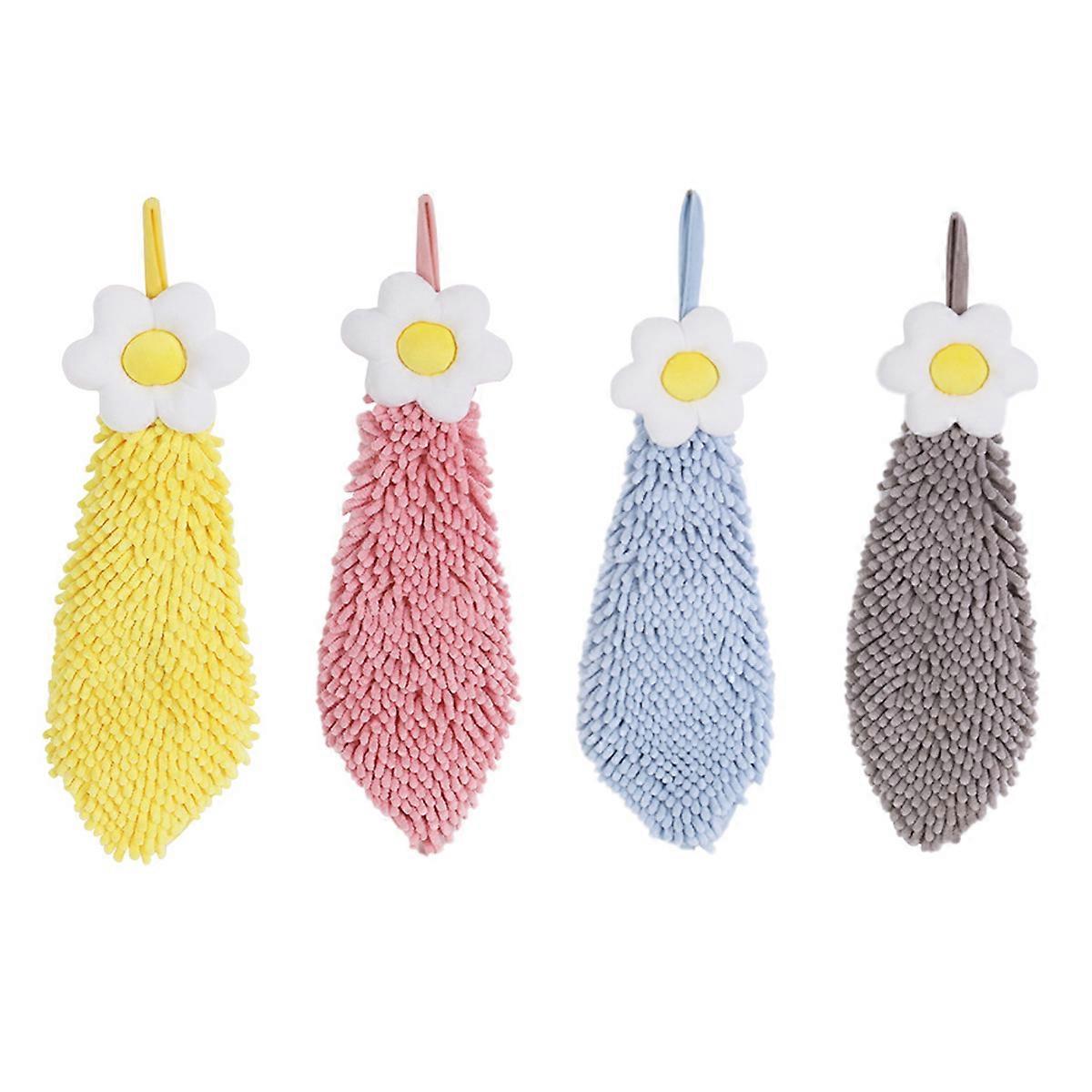 Soft Absorbent Quick-Dry Chenille Hand Towels For Multiple Rooms